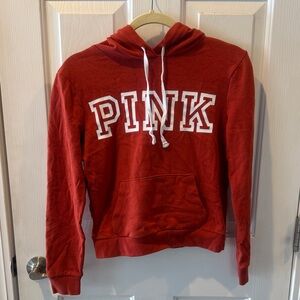 PINK Victoria's Secret Bold Orange/Red Sweatshirt